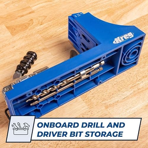 Kreg Pocket Hole Jig K4, Woodworking Tool, Durable & Convenient | Adjustable, Versatile Jig for Strong Joints in material from 1/2" to 1-1/2", Create Perfect, Rock-Solid Joints thumbnail 6