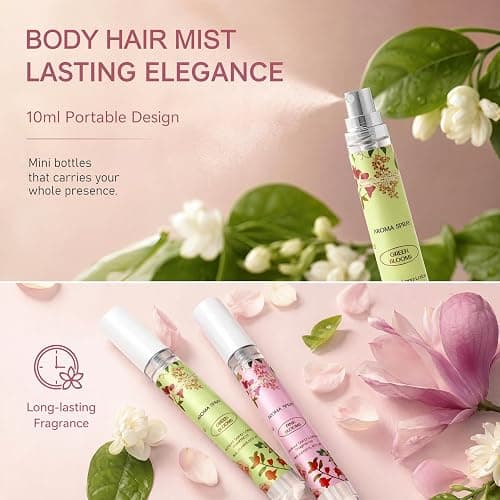 OFUN Perfume for Women, 5 Pack Mini Perfumes Samples, Hair Body Spray Mist, Mini Travel Size Perufme Set, Floral Note Fragrance Set for ADult,Christmas Stocking Stuffers thumbnail 3