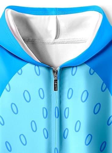 RUNAU Kids Blue Hoodie Girls Boys Halloween Outfit Zipper Sweatshirt thumbnail 6
