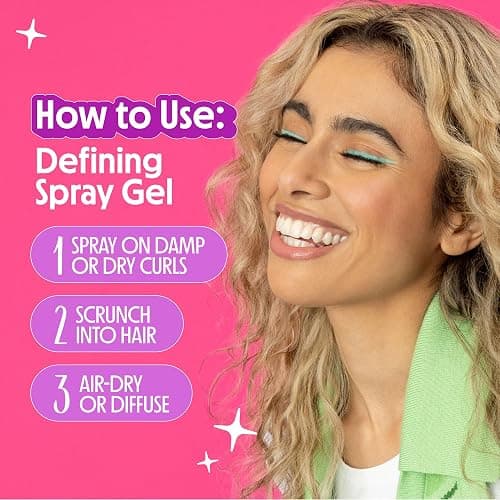 Not Your Mother's Curl Talk Curl Defining Spray Gel and Curl Defining Cream | 6 fl oz Each - Formulated with Rice Curl Complex - For All Curly Hair Types - Citrus Jasmine Scent thumbnail 5