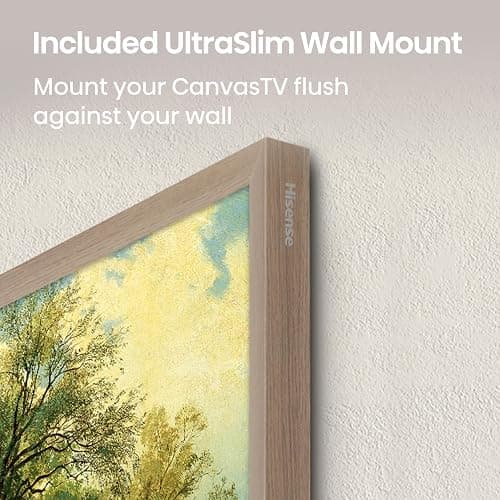 Hisense 75-Inch Class QLED 4K S7N CanvasTV Series Dolby Vision HDR Google Smart TV (75S7N, 2025 Model) - 144Hz, Art Mode, Anti-Glare Panel, Hi-Matte Display, UltraSlim Wall Mount & Frame Included thumbnail 8