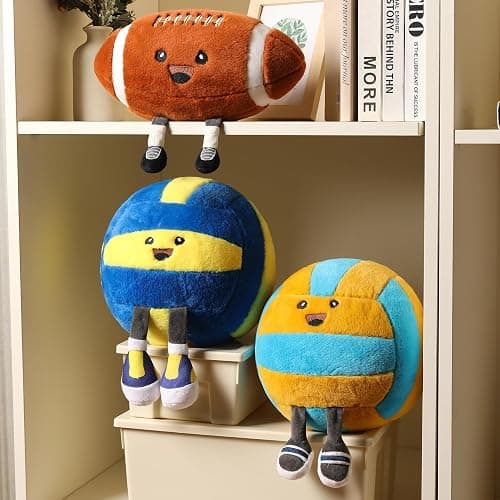 Funny Volleyball Pillow with Legs – Cute Stuffed Animal Toy for Boys Girls, Volleyball Throw Pillow Gift for Room Decor, Couch or Bed (Volleyball 11 Inch) thumbnail 2