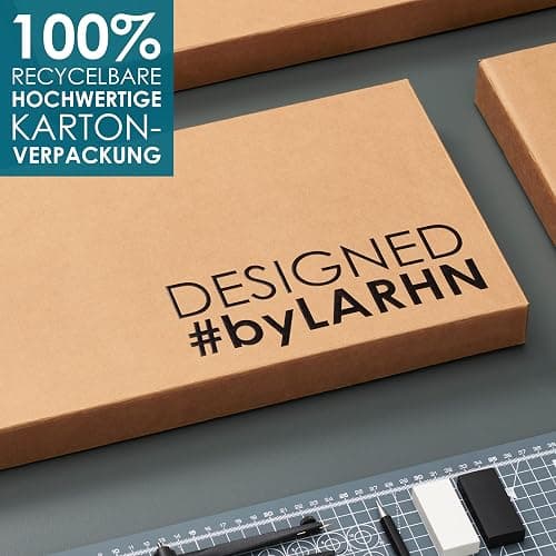Schneidebrett Holz (3er Set) - 3 Extra Dicke Bambus-Schneidebretter - 33 x 22 cm / 28 x 22 cm / 22 x 15 cm - Die Perfekte Holzbrett Küche, Brotbretter und Servierbretter - von LARHN thumbnail 7