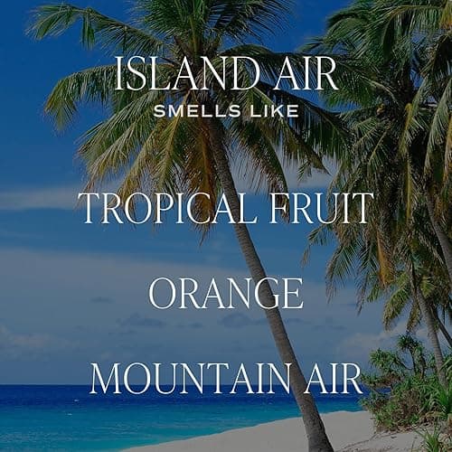 Sweet Water Decor Island Air Patterned Candle – Soy Candles with Tropical Fruits, Sugared Oranges, Limes – 40 Hour Burn – 9oz Clear Glass Jar – Summer Candles for Home Decor thumbnail 3