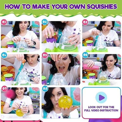 Doctor Squish Squishy Maker Kit – DIY Squishy Making Station | Make Your Own Squishies with Slime Powder, Sparkles & TPR Balloons | Fun Stress Ball & Squishy Kit for Kids Ages 8 & Up thumbnail 5