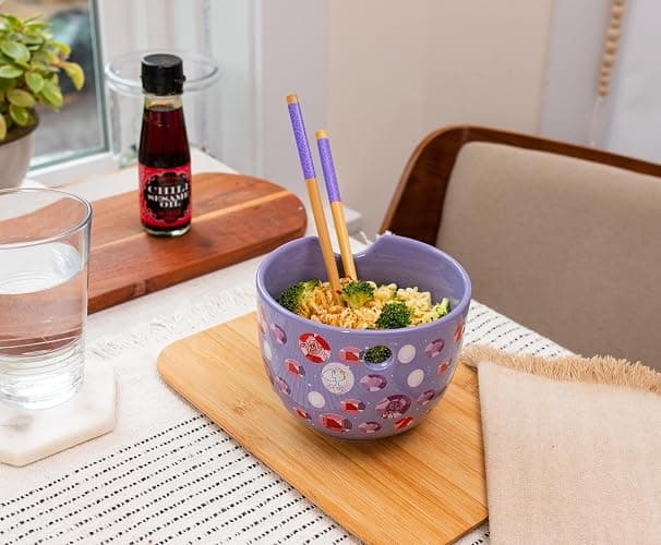 Steven Universe Crystal Gems Ceramic Ramen Dinnerware Set | Includes 20-Ounce Noodle Bowl and Wooden Chopsticks thumbnail 7
