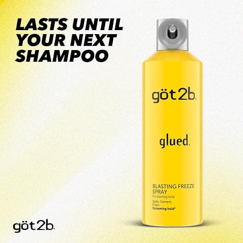 got2b Glued Blasting Freeze Hair Spray, 12 Fl Oz, Pack of 2, Extra Strong Holding Spray for Spikes & Styles, Long-Lasting All-Day Hold, Wind-Tested, Humidity-Resistant, Washes Out Easily thumbnail 5