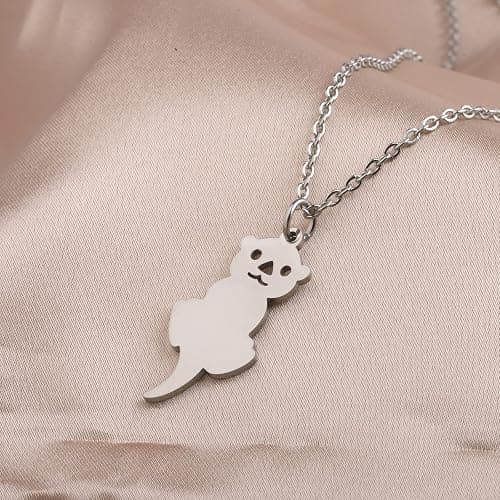 WSNANG Otter Pendant Jewelry - Sea Otter Gifts for Lovers & Family thumbnail 3