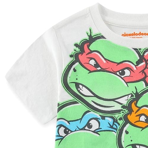 Nickelodeon Teenage Mutant Ninja Turtles Boys Short Sleeve T-Shirt and Short Set for Toddler and Big Kids thumbnail 4