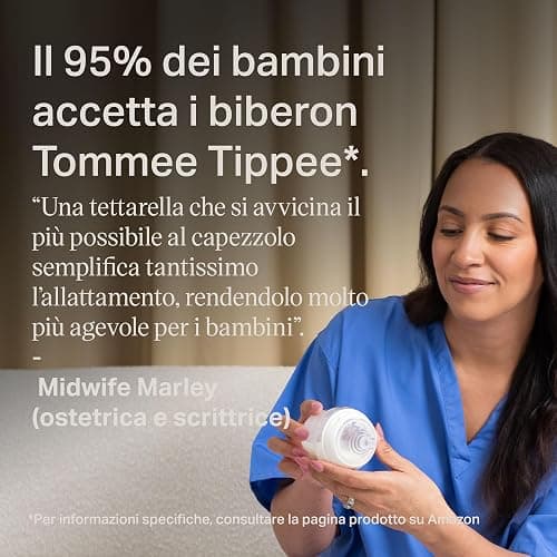 Tommee Tippee biberon anti-colica Natural Start 150ml, con tettarella simile al seno materno, valvola anti-colica, autosterilizzante, 3 pezzi thumbnail 9
