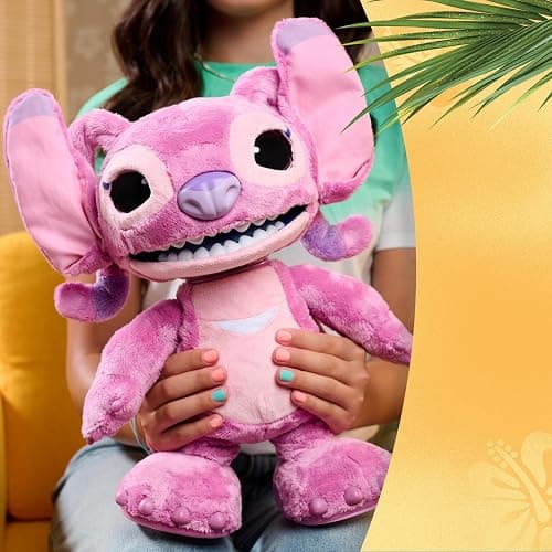 Disney Stitch Ultimate Angel Interactive 17" Plush Toy, 100+ Sounds & Reactions, Moves Like a Real-Life Angel, Amazon Exclusive, Toy for Fans, Girls, Boys, Kids 3 and Up by Just Play thumbnail 3