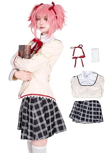 OSIAS Puella Magi Madoka Magica Kaname Madoka Uniform Cosplay Costume - Image 1