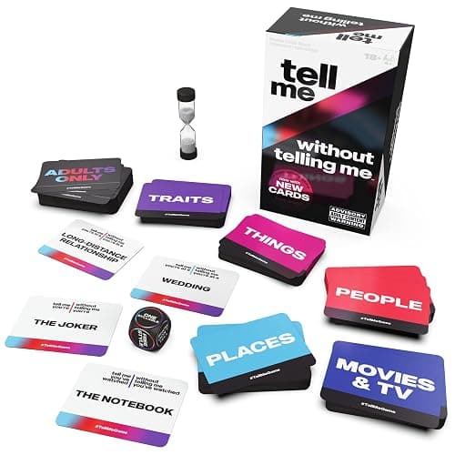 Spin Master Games, Tell Me Without Telling Me, 2025 Edition with New Cards, The Viral Adult Party Game for Friendsgiving, Adult Card Game, 4+ Players, for Ages 18 & Up thumbnail 7