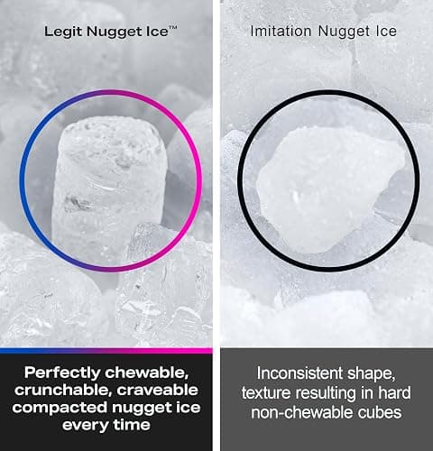 GE Profile Opal 2.0 XL with 1 Gallon Tank, Chewable Crunchable Countertop Nugget Ice Maker, Scoop included, 38 lbs in 24 hours, Pellet Ice Machine with WiFi & Smart Connected, Stainless Steel thumbnail 5