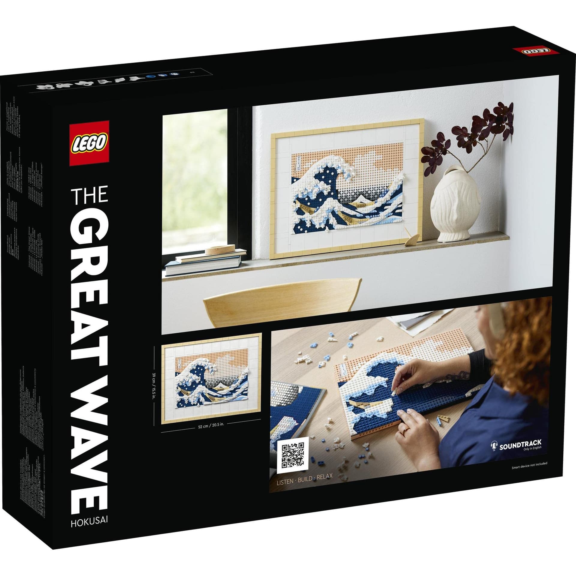 LEGO® Art Hokusai – The Great Wave 31208 Building Kit; Makes Meaningful for Art Lovers; Stress-Relieving Activity for Adults to Produce Beautiful Japanese Home Decor (1,810 Pieces) thumbnail 7