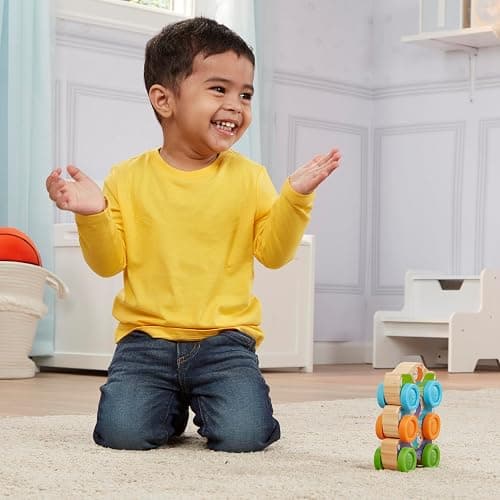 Melissa & Doug First Play Wooden Animal Stacking Cars (3 pcs) thumbnail 5