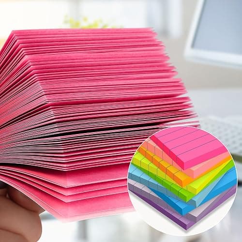 (18 Pads) Lined Sticky Notes 3x3 in Bright Ruled Post Stickies Colorful Super Sticking Power Memo Pads thumbnail 5