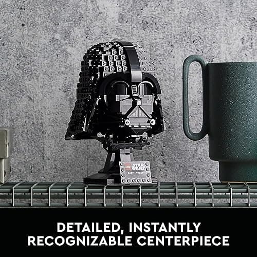 LEGO Star Wars Darth Vader Helmet Building Set for Adults - Collectible Model Kit for Men & Women, Ages 18+ Years - Gifts for Christmas for Men & Women - 75304 thumbnail 3