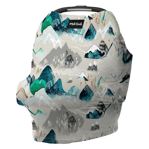 Milk Snob Original 5-in-1 Cover - Added Privacy for Breastfeeding, Baby Car Seat, Carrier, Stroller, High Chair, Shopping Cart, Lounger Canopy - Newborn Essentials, Nursing Top, Rocky Mountain - Image 1