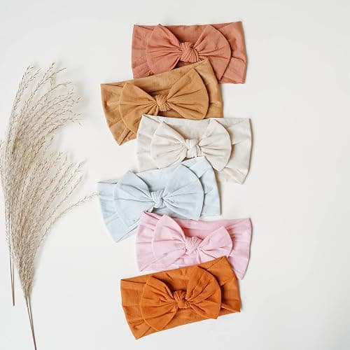 Prohouse 20PCS Baby Nylon Headbands Hairbands Hair Bow Elastics for Baby Girls Newborn Infant Toddlers Kids thumbnail 5