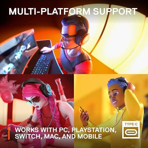 SteelSeries New Arctis Nova 3 Multi-Platform Gaming Headset - Signature Arctis Sound - ClearCast Gen 2 Mic - PC, PS5/PS4, Xbox Series X|S, Switch, Mobile,Black thumbnail 11