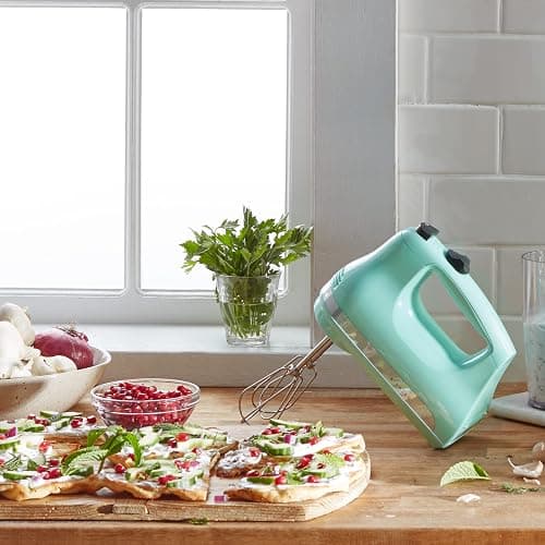 KitchenAid 5 Ultra Power Speed Hand Mixer - KHM512, Ice Blue thumbnail 2
