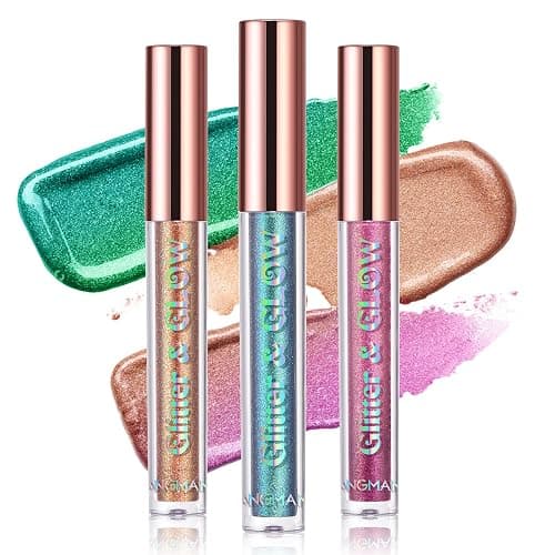 BestLand Liquid Glitter Eyeshadow Set, Multichrome Glitter Shimmer Eye Looks Waterproof Long Lasting Quick-Drying Sparkling Eye Shadow Liquid Highlighter Christmas Makeup Kits (Magic Color) thumbnail 5
