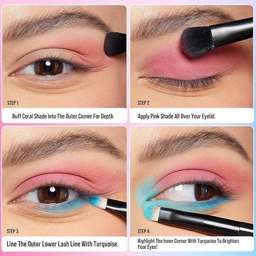 Tintark 30 Colors Makeup Eyeshadow Palette for Beauty & Matte Metallic Shimmer Pearl Glitter Eye Shadow Pallet & Rainbow Colorful Eye Makeup for Girls & Highly Pigment Eyeshadow Cosmetics thumbnail 6