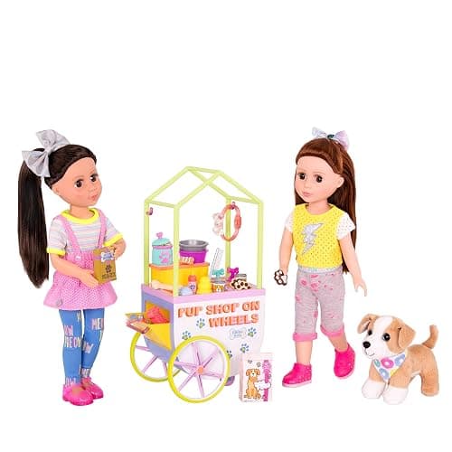Glitter Girls Dolls by Battat – GG Pop-Pup Shop on Wheels – Pet Play Food for 35.6 cm Dolls & Plush Dogs – Toys, Clothes, and Accessories for Kids Ages 3 and Up thumbnail 5