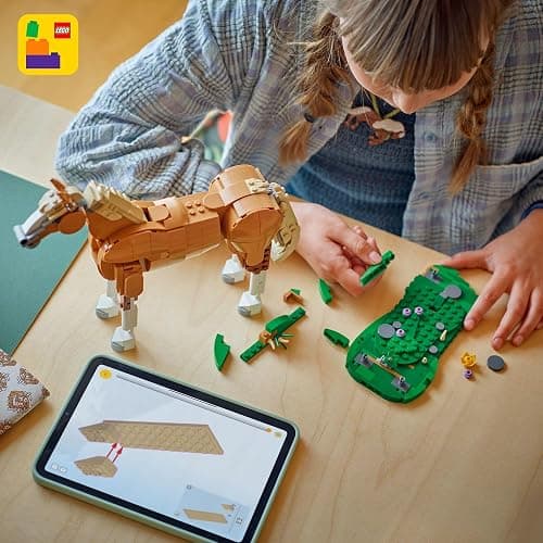 LEGO Creator 3 in 1 Beautiful Horse Building Toy for Kids - Learning Toy for Girls & Boys, Ages 9+ - Build a Horse, Bear, or Deer - Gift for Christmas - 31166 thumbnail 2