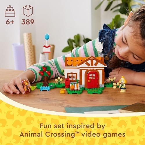 LEGO Animal Crossing Isabelle’s House Visit, Buildable Creative Toy Set for Kids, Includes Fauna and More Animal Crossing Toy Figures, Video Game Birthday Gift for Girls and Boys Ages 6 and Up, 77049 thumbnail 3