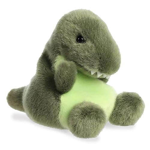 Aurora® Adorable Palm Pals™ Tyranno Rex™ Stuffed Animal - Fun Collectible Plush for Kids and Adult Collectors - Perfect for Decorating Rooms and Birthday Gifts - Green 3.5 Inches - Image 1