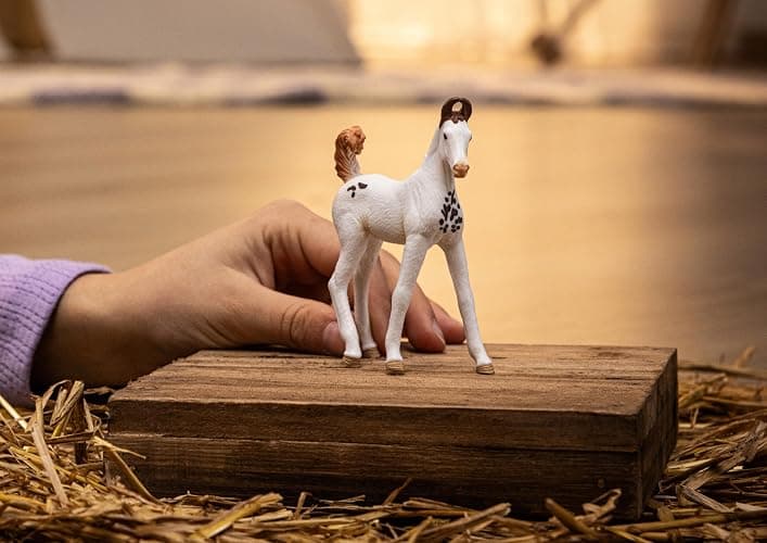 Schleich Horse Club - Marwari Foal - 3" Hand-Painted Collectable, Realistic Toy Horse Figurine for Girls and Boys. Durable Educational Figure for Fun Imaginative Play. Cool Kids Toys Ages 5+ 14896 thumbnail 2