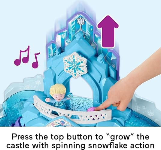Fisher-Price Little People Toddler Toy Disney Frozen Elsa’s Ice Palace Musical Playset with Figures for Pretend Play Kids Ages 18+ Months (Amazon Exclusive) thumbnail 6