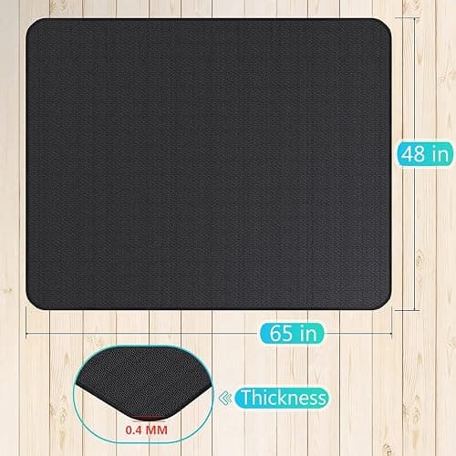 UBeesize Large 65 x 48 inches Under Grill Mat for Outdoor Grill,Double-Sided Fireproof Grill Pad for Fire Pit,Indoor Fireplace Mat Fire Pit Mat,Oil-Proof Waterproof BBQ Protector for Decks and Patios thumbnail 2