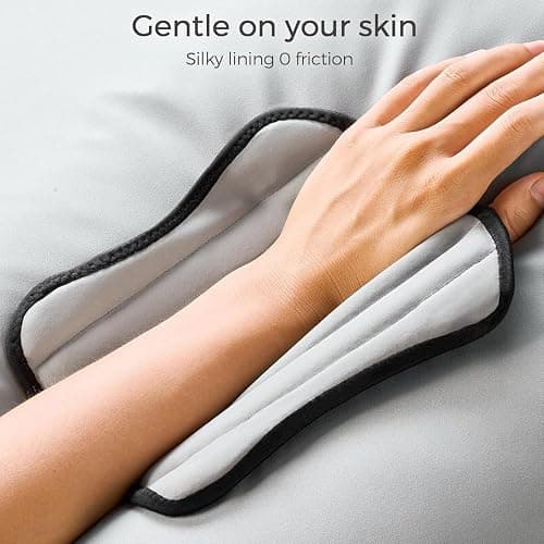 FREETOO Carpal Tunnel Wrist Brace Night Support Fit Left Hand for Work, Pain Relief Wrist Splint for Tendonitis, Arthritis, Sprain, Wrist Immobilizer Fit Women Men for Sleeping (XS, Black/Grey) thumbnail 7