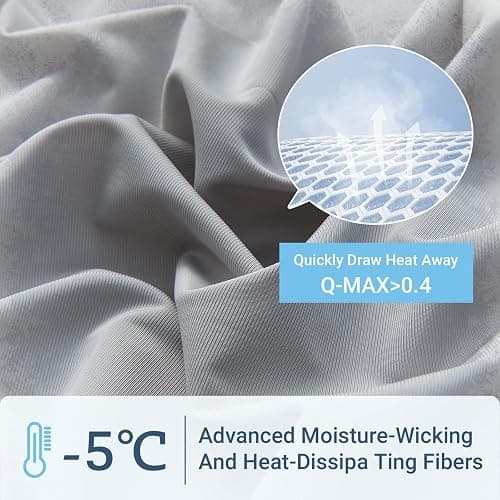 PENGZHU TECHNOLOGY Cooling Blanket Comforter Queen Size, Cooling Blankets for Hot Sleepers and Night Sweats, The Cold Blanket for Queen Size Bed, White Summer Blanket Breathable Soft. thumbnail 4