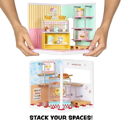 MGA's Miniverse Make It Mini Spaces Ice Cream Shop, Building Set, Customize, DIY Crafts, Rooms, Hobby, Collectors, Display, Gifts, 8+ thumbnail 5