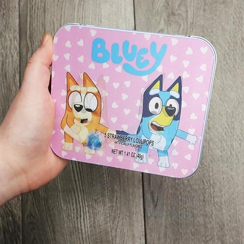 Bluey Lollipops Tin, Individually Wrapped Strawberry Suckers, Easter Basket Stuffer Candy Gift Set 1.41 Ounces thumbnail 6
