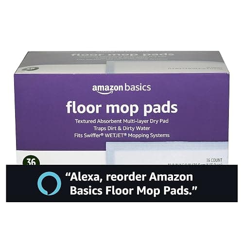 Amazon Basics Floor Mopping Pads, Fits Swiffer WetJet Mopping Systems, 36 Count (Pack of 1) thumbnail 6