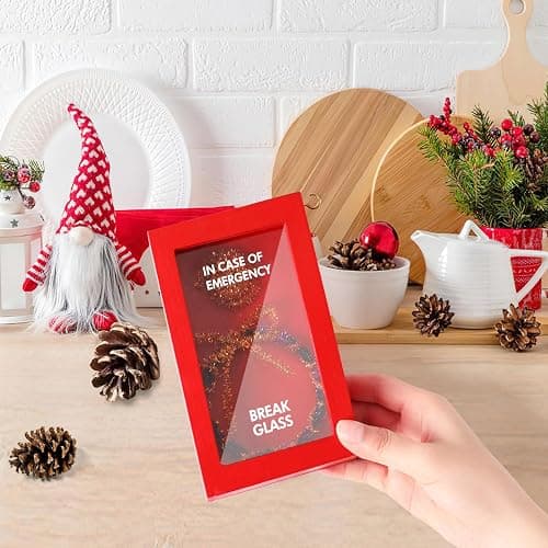 JULEASEL Funny Gift Emergency Box w/Hammer, Break in Case of Emergency Box, Personalized Prank Gag Gift for Birthday Holiday, Funny Desk Decor, White Elephant Gift for Friend Coworker Family thumbnail 8