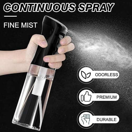 IMPORX Continuous Spray Bottle for Hair (10.1oz/300ml) 2 Pack Home Essentials Spray Bottles For Cleaning Empty Ultra Fine Water Mister Sprayer For Hairstyling Garden Plants Curly Hair Perfume Etc thumbnail 3