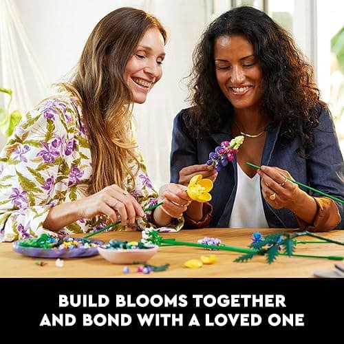 LEGO Botanicals Artificial Wildflower Bouquet - Fake Indoor Flowers Building Set for Home, Kitchen, Desk Decoration, Adults Ages 18+ - Gift for Her and Him - 10313 - Multicolor thumbnail 4
