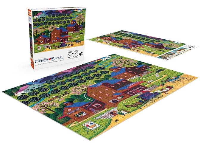 Buffalo Games – Plum Valley - Charles Wysocki - 300 Oversized Piece Jigsaw Puzzle ​ Larger Shapes - Great for Adults, Seniors, Family, Kids, Easy to Grip thumbnail 4