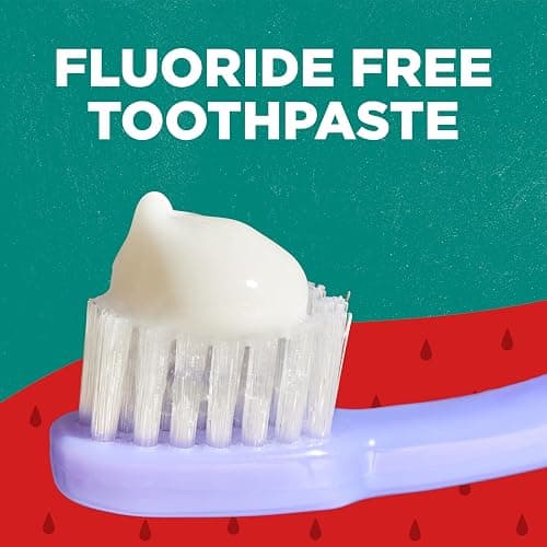 Tom's of Maine Kids Fluoride Free Toothpaste, Silly Strawberry, 3Pk, 5.1 oz | For Kids Ages 2 and Up, Kids Natural Toothpaste, Gently Cleans, Dye Free, No Artificial Flavors, Sweeteners, or Preservatives thumbnail 3