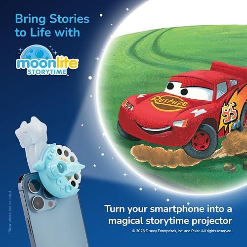 Moonlite Storytime Single Story Disc, Disney Pixar: Cars | Learning Gift for Kids Ages 1 Year & Up, Storybook Art Projection with Sound Effects & Music (Projector Sold Separately) thumbnail 5