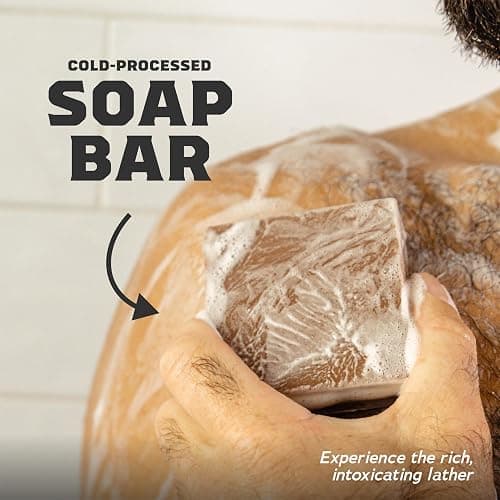 Dr. Squatch Natural Bar Soap for Men Variety Gift Set - Cold Process No Harsh Chemicals - Rainforest Rapids, Fresh Falls, Coconut Castaway, Wood Barrel Bourbon, Pine Tar & more (5 oz, 10-Pack) thumbnail 5