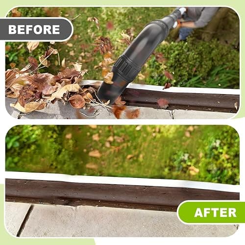 Sealegend Gutter Cleaning Attachment Kit Compatible with EGO 530CFM, 580CFM, 575CFM, 650CFM, 615CFM, LBX6000 Leaf Blowers 360° Rotation Nozzle, Extends Up to 8.3FT from The Ground thumbnail 7