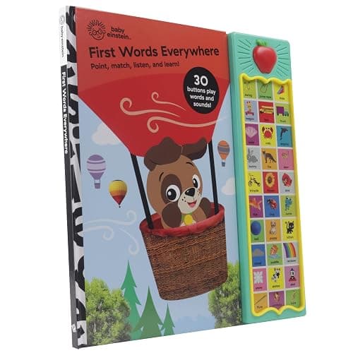 Baby Einstein - First Words Everywhere! Point, Match, Listen, and Learn! 30-Button Animal Sound Book - PI Kids - Hardcover thumbnail 3