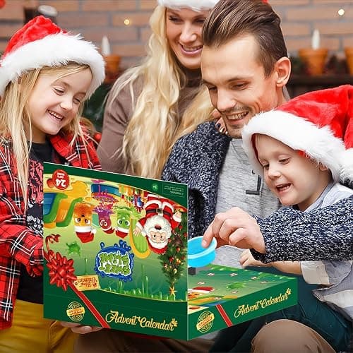 2025 Christmas Countdown Advent Calendar 24 Days with Butter Slime Party Favors for Kids Stress Relief Toys Surprise Xmas Gifts for Girls Boys Toddlers thumbnail 5